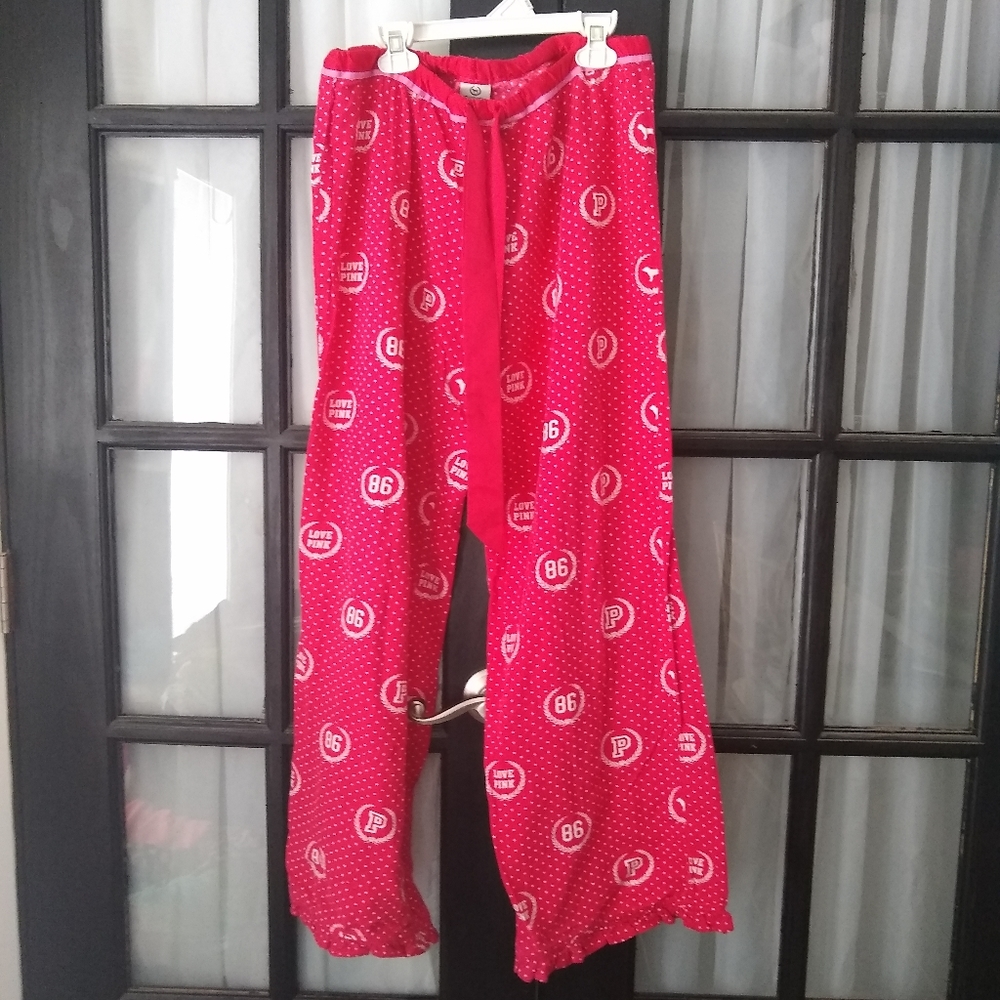 PINK Victoria's Secret Pajama Pants Flanne…
